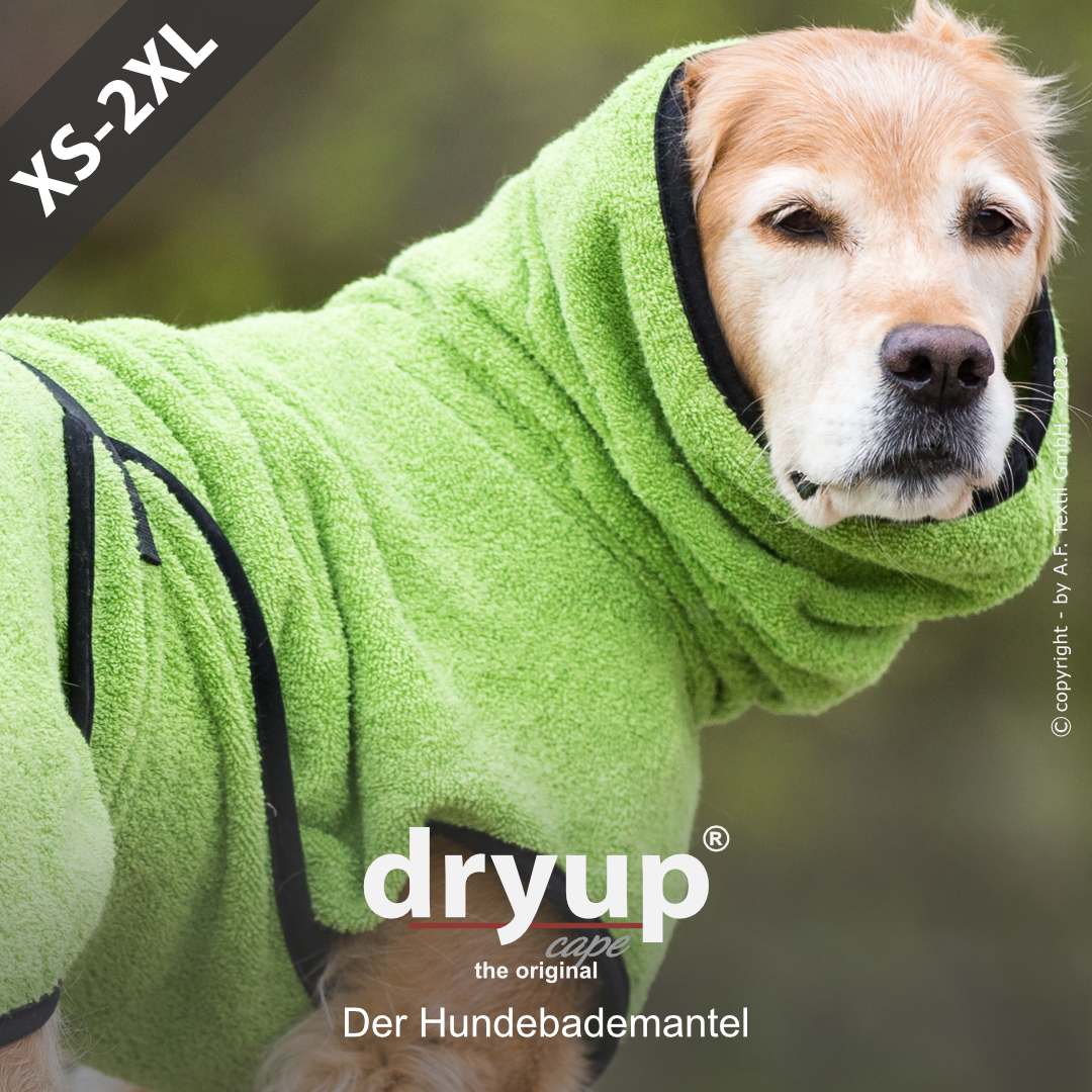 dryup® cape KIWI - The original dog bathrobe