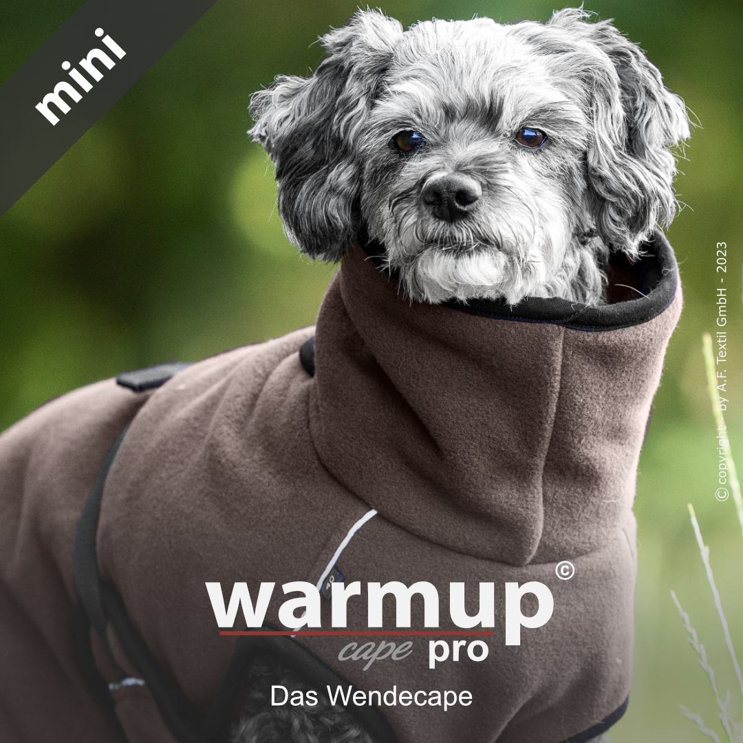 WARMUP© cape PRO (reversible cape) Mini - Mocca | Brown Terry