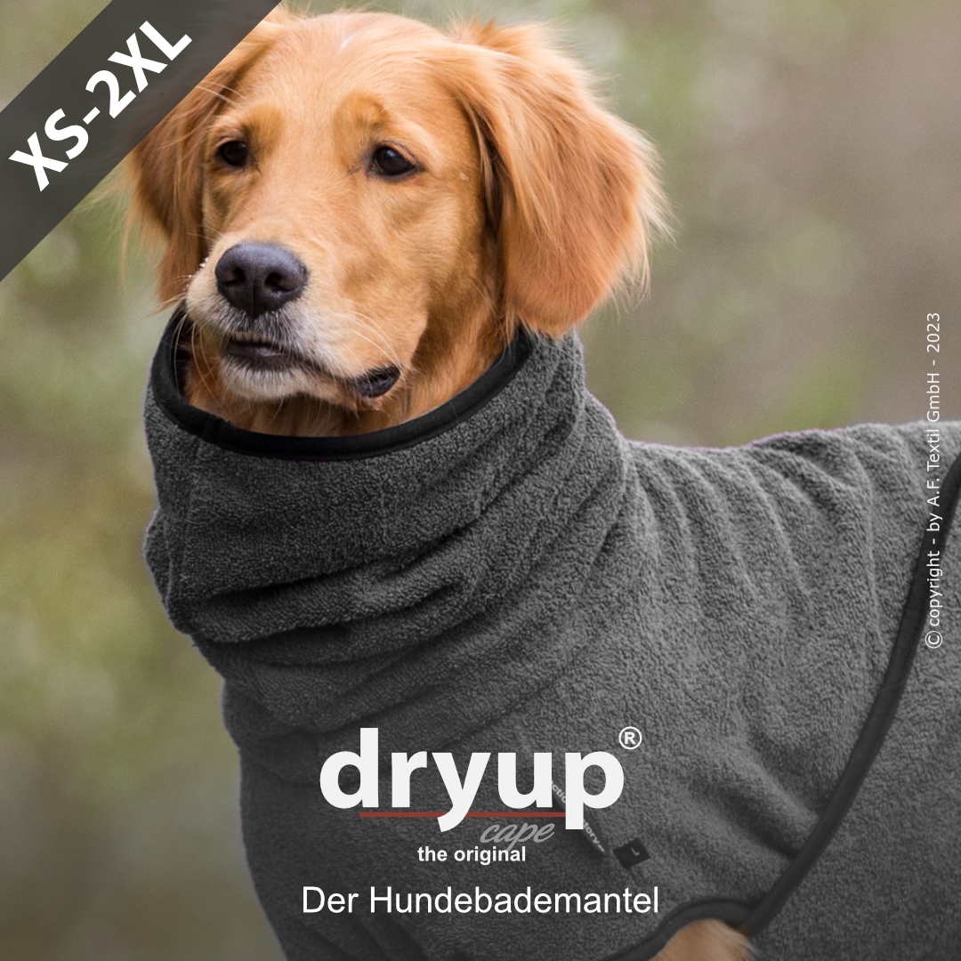 dryup® cape ANTHRAZIT - The original dog bathrobe