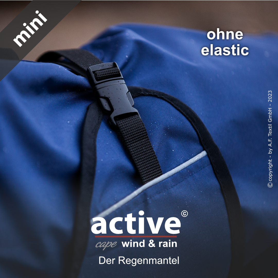 ACTIVE© cape WIND & RAIN Mini DARK BLUE